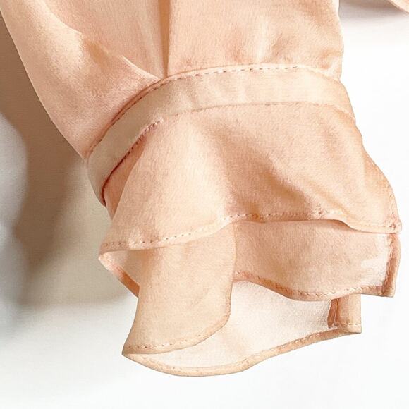 Louis Feraud Pink Silk Long Sleeve Blouse Top - Picture 3 of 13